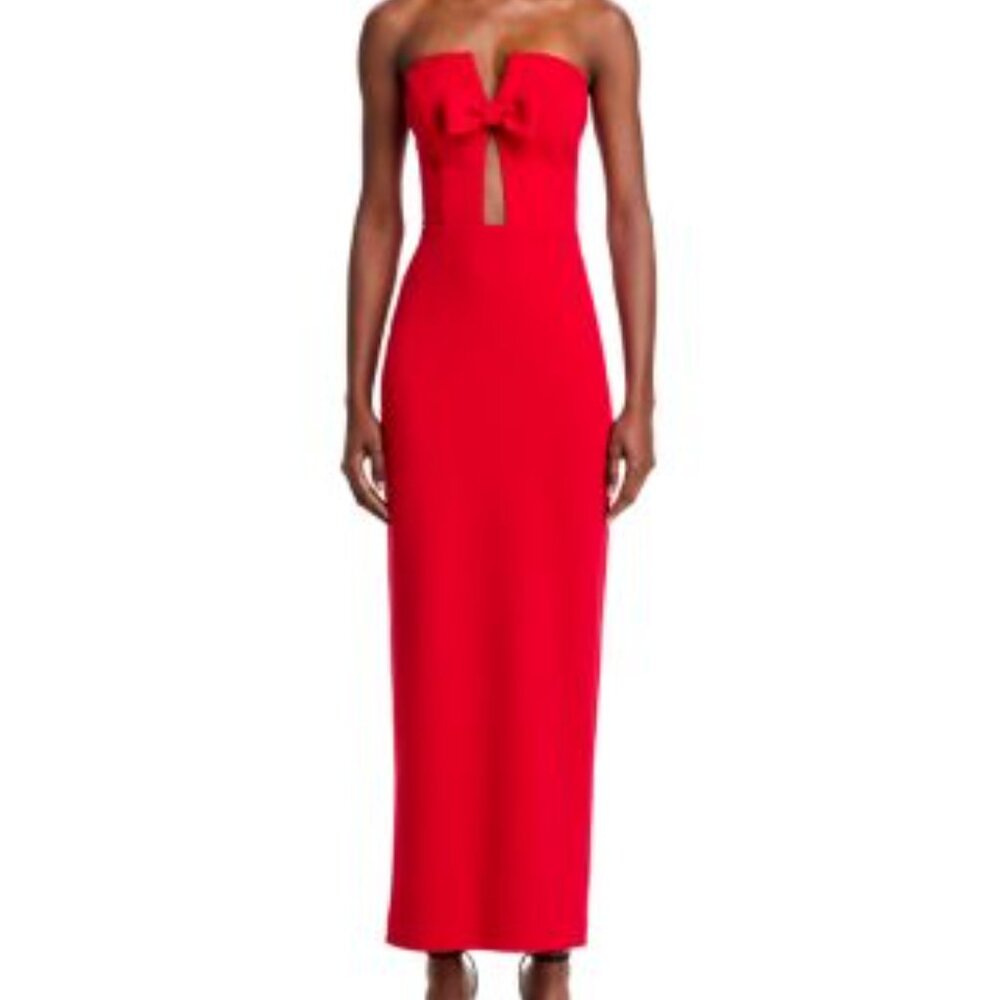 Elegant Red Holiday Dress